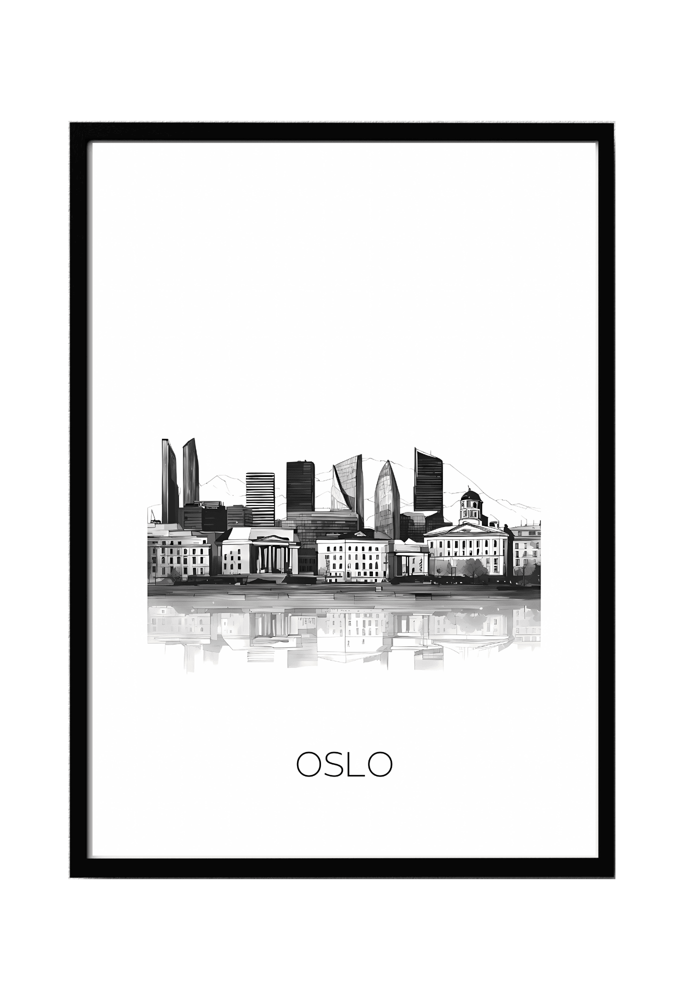 World City Skylines Wall Art