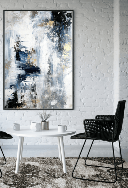 CP108 Monochromatic Abstract Canvas Print Wall Decor