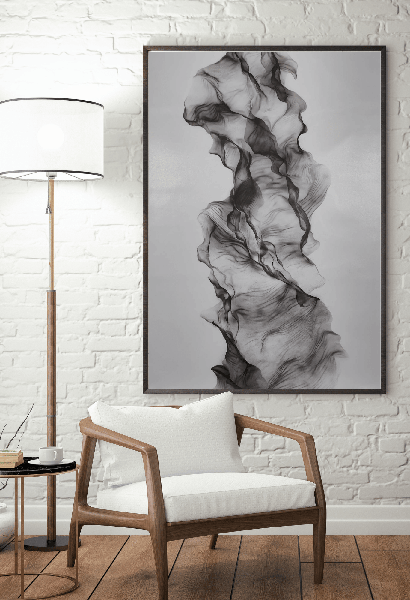 CP068 Black Abstract Design Canvas Print Wall Decor