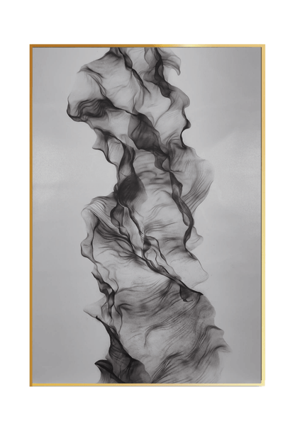 CP068 Black Abstract Design Canvas Print Wall Decor