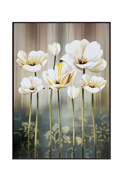 CP141 Neutral Floral Canvas Prints Wall Decor