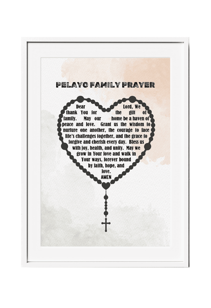 Personalized Family Prayer Wall Decor