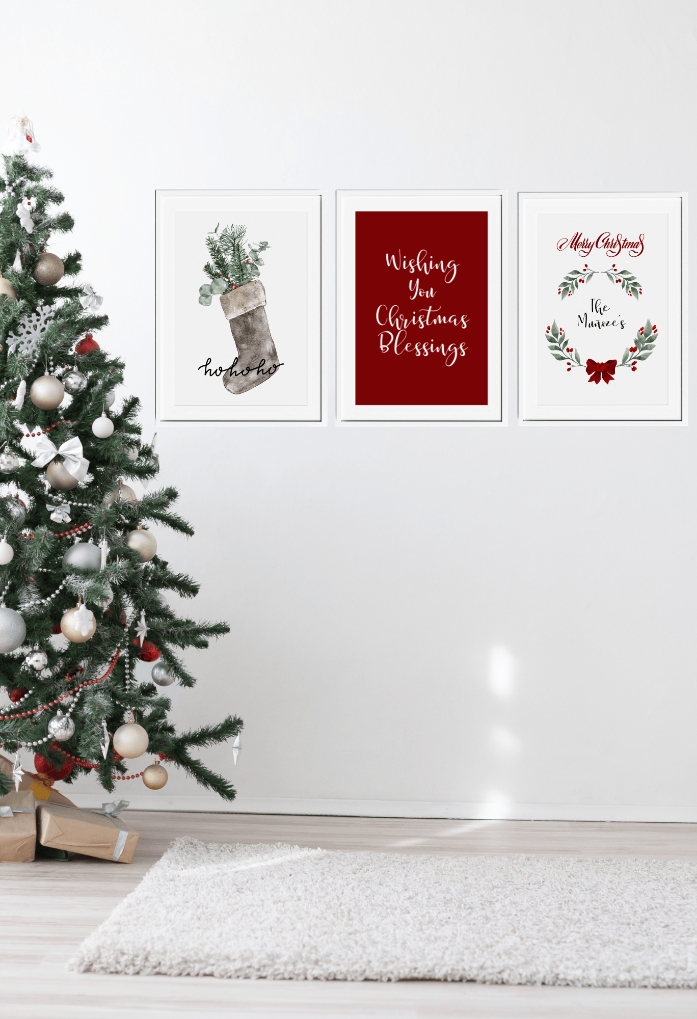 Personalized Christmas Wall Decor