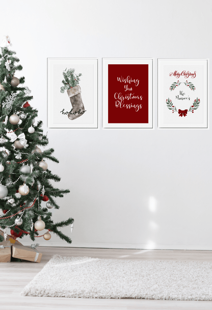 Personalized Christmas Wall Decor