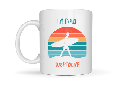 Mug for Surfing Enthusiasts with Witty Slogan