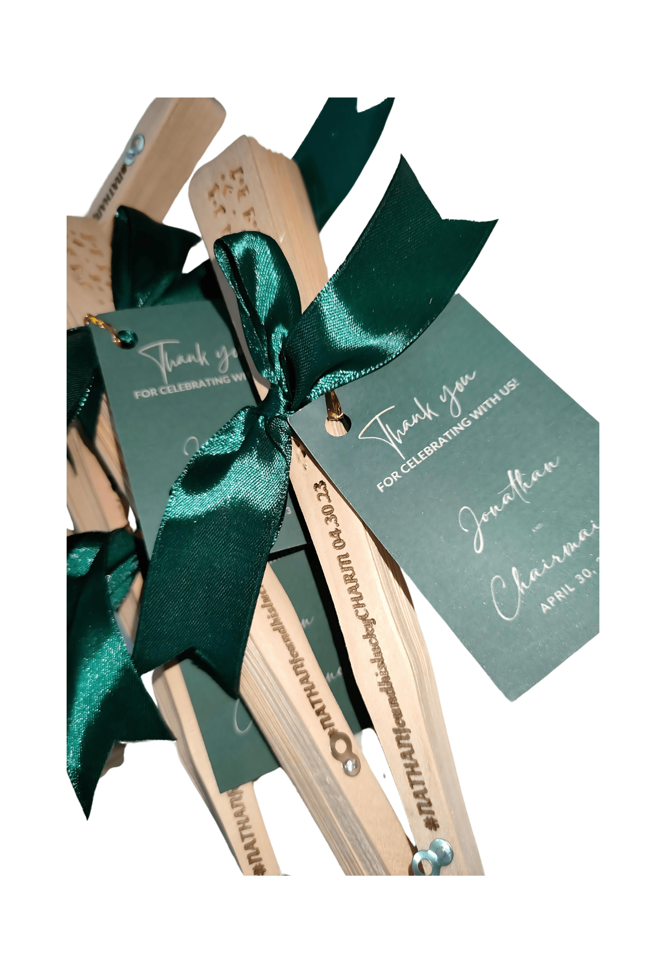 Personalized Engraved Wooden Fan