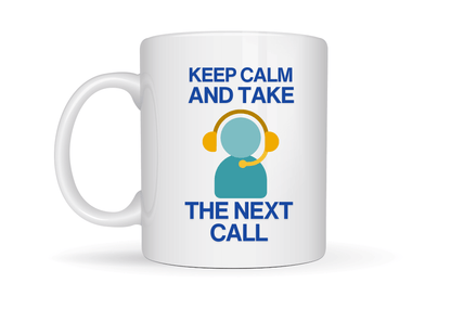 Mugs for Call Center Agents with Witty Slogan