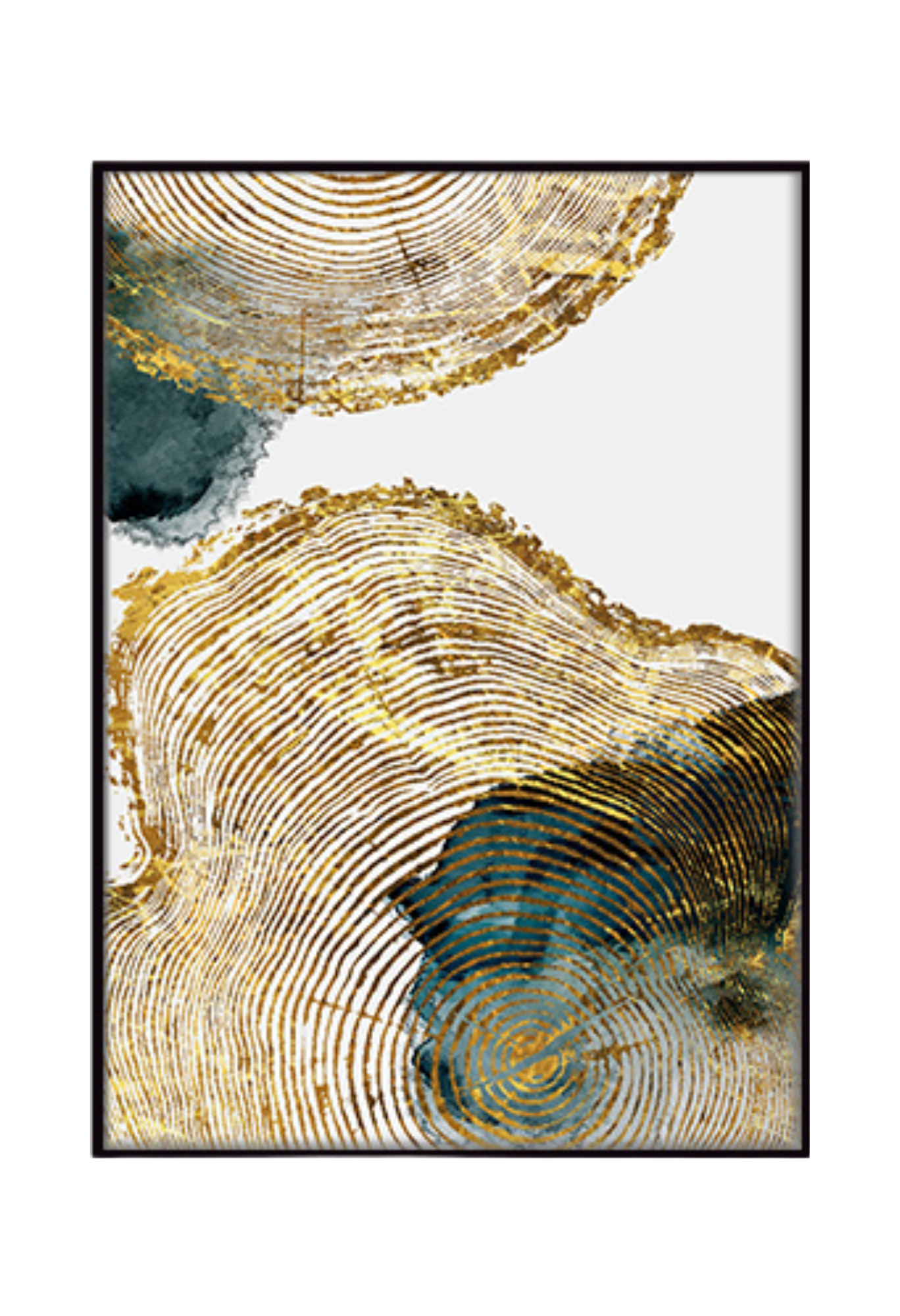 CP002 Abstract Tree Ring Canvas Prints Wall Decor