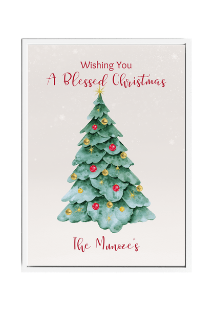 Personalized Christmas Tree Wall Decor