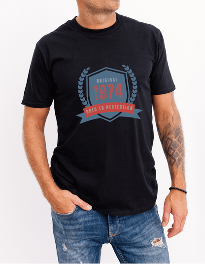 Personalized Birthday Commemorative T-Shirt for Men