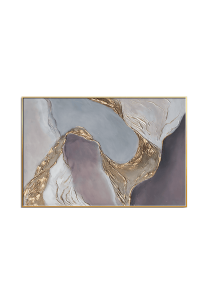 CP119 Soft Purple and Gold Canvas Print Wall Decor