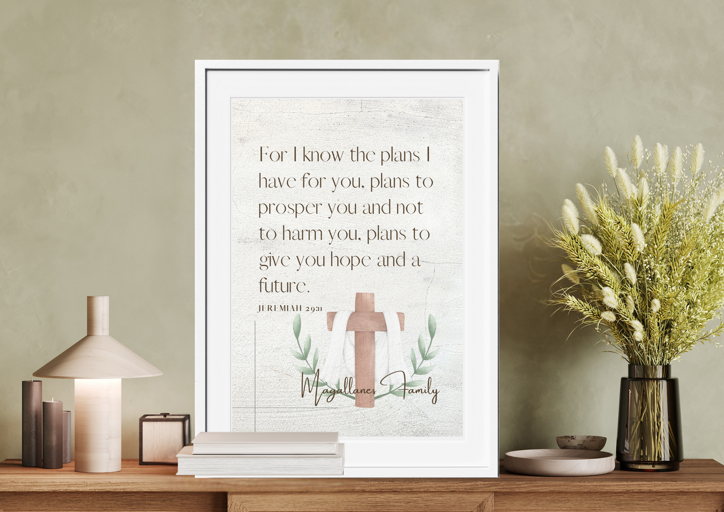 Personalized Family Bible Verse Wall Decor Jeremiah 29:11