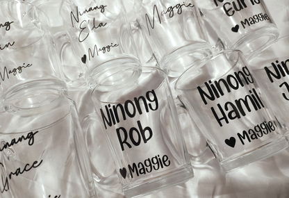 Personalized Clear Glass Mug (320ml)