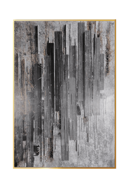 CP070 Gray Abstract Design Canvas Print Wall Decor)