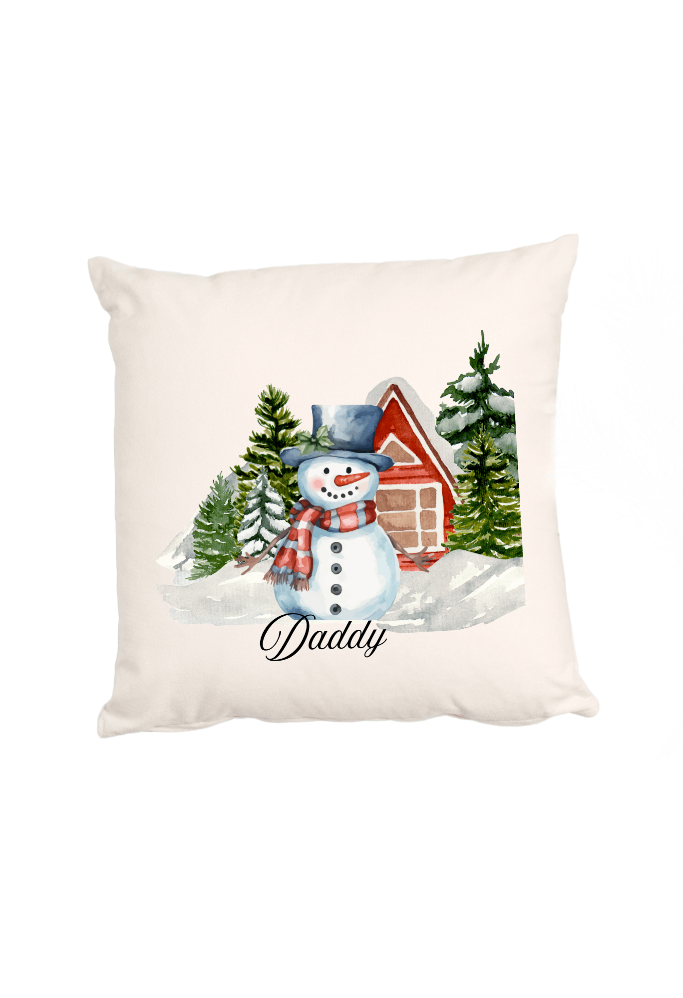 Personalized Christmas Cushion Covers for Each Family Member (Pillow Insert Not Included)