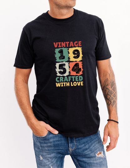 Personalized Birthday Commemorative T-Shirt for Men