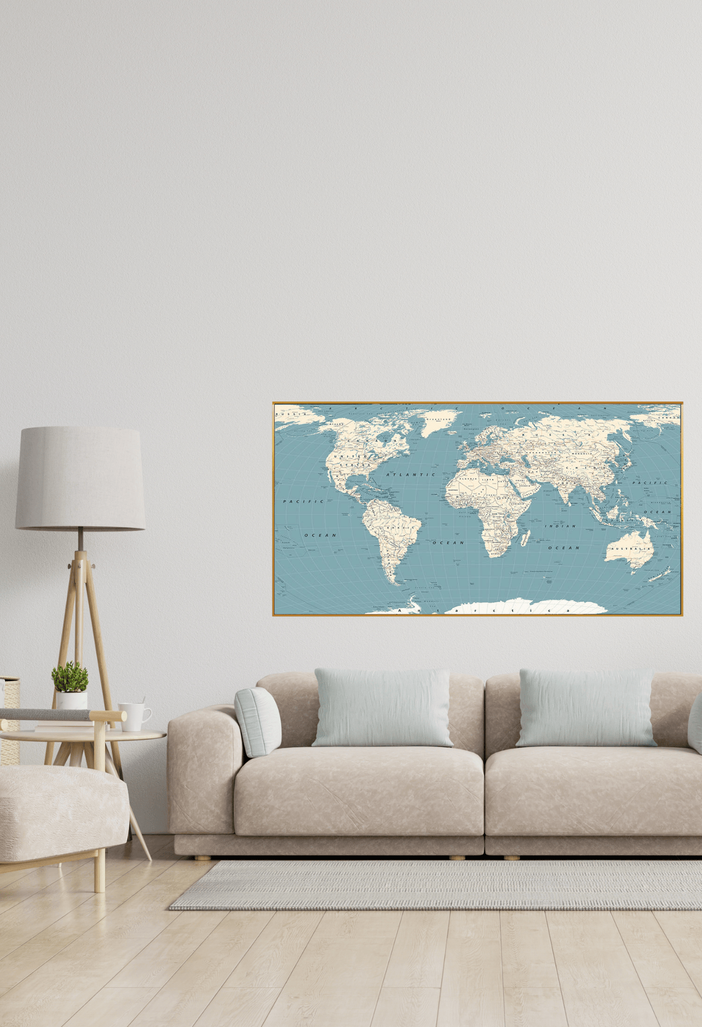 CP150 Blue Abstract Canvas Print Wall Decor