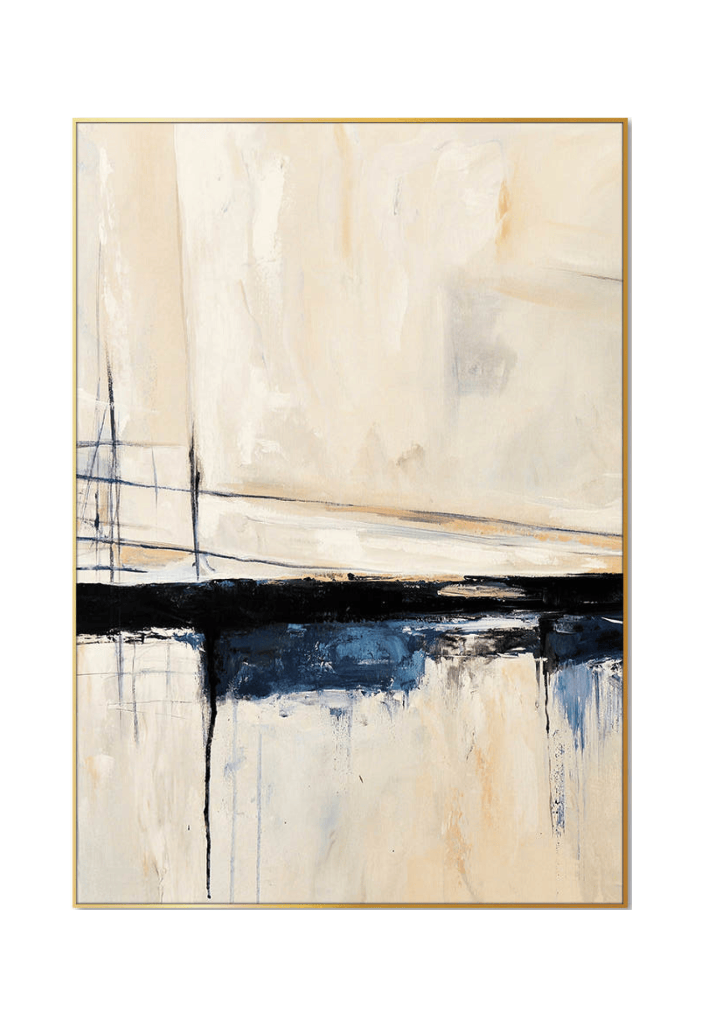 CP151 Blue Abstract Design Canvas Print Wall Decor