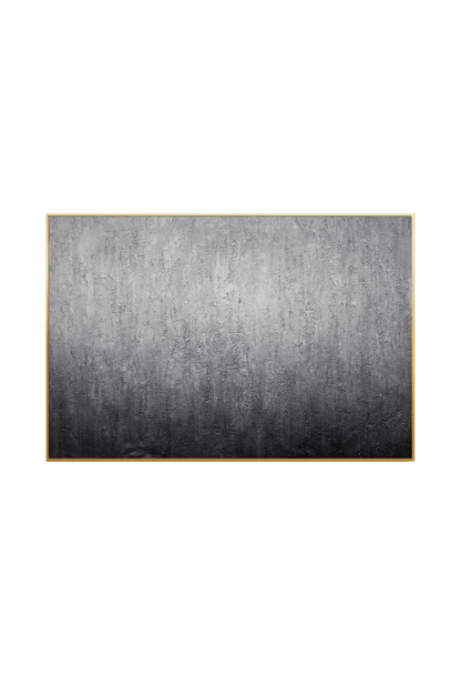HP032 Abstract Ombre Gradient of Gray Hand-Painted Wall Decor