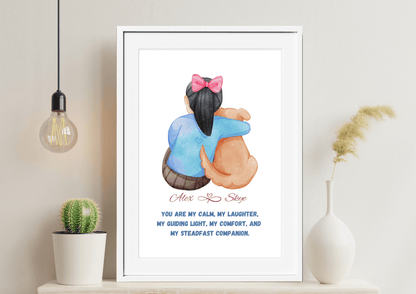 Personalized Furry Friend Hug Wall Art