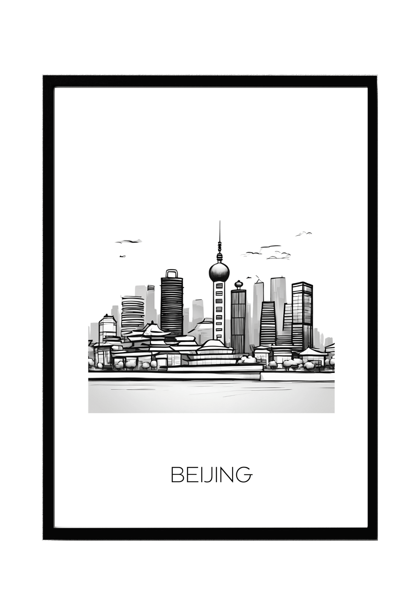 World City Skylines Wall Art