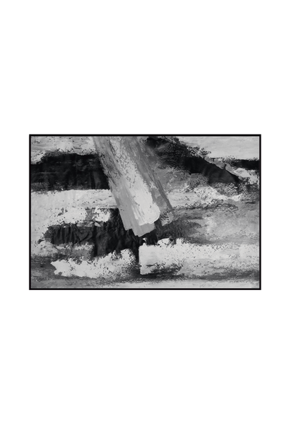 HP029 Abstract Gray and Bronze Hand-Painted Wall Decor