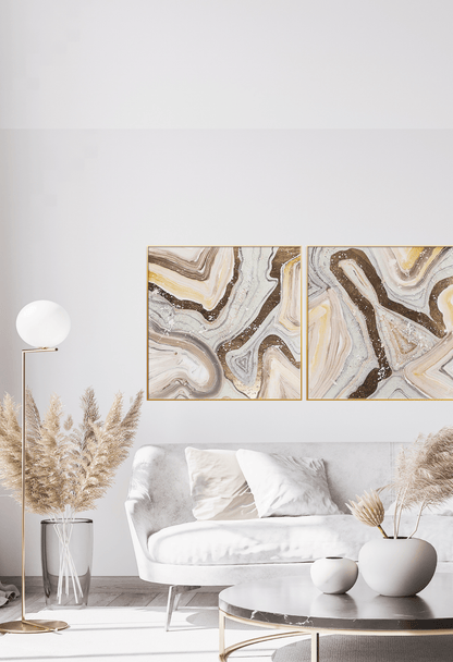 CP035036 Modern Neutral Multicolor Abstract Design Canvas Prints Wall Decor