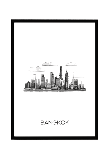 World City Skylines Wall Art