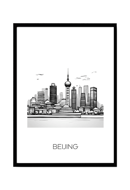 World City Skylines Wall Art