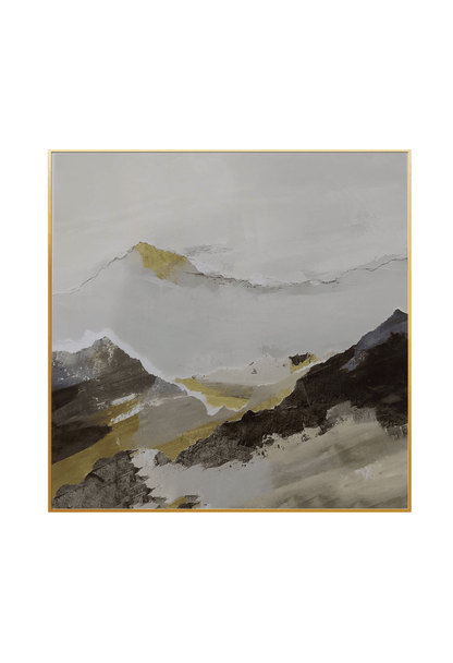 CP037038 Brown, Yellow and Beige Abstract Design Canvas Prints Wall Decor