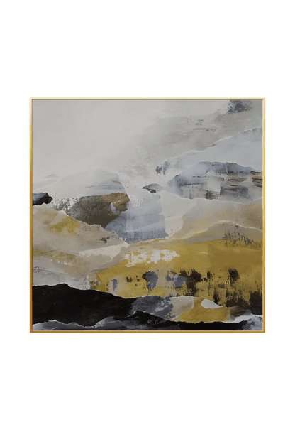 CP037038 Brown, Yellow and Beige Abstract Design Canvas Prints Wall Decor