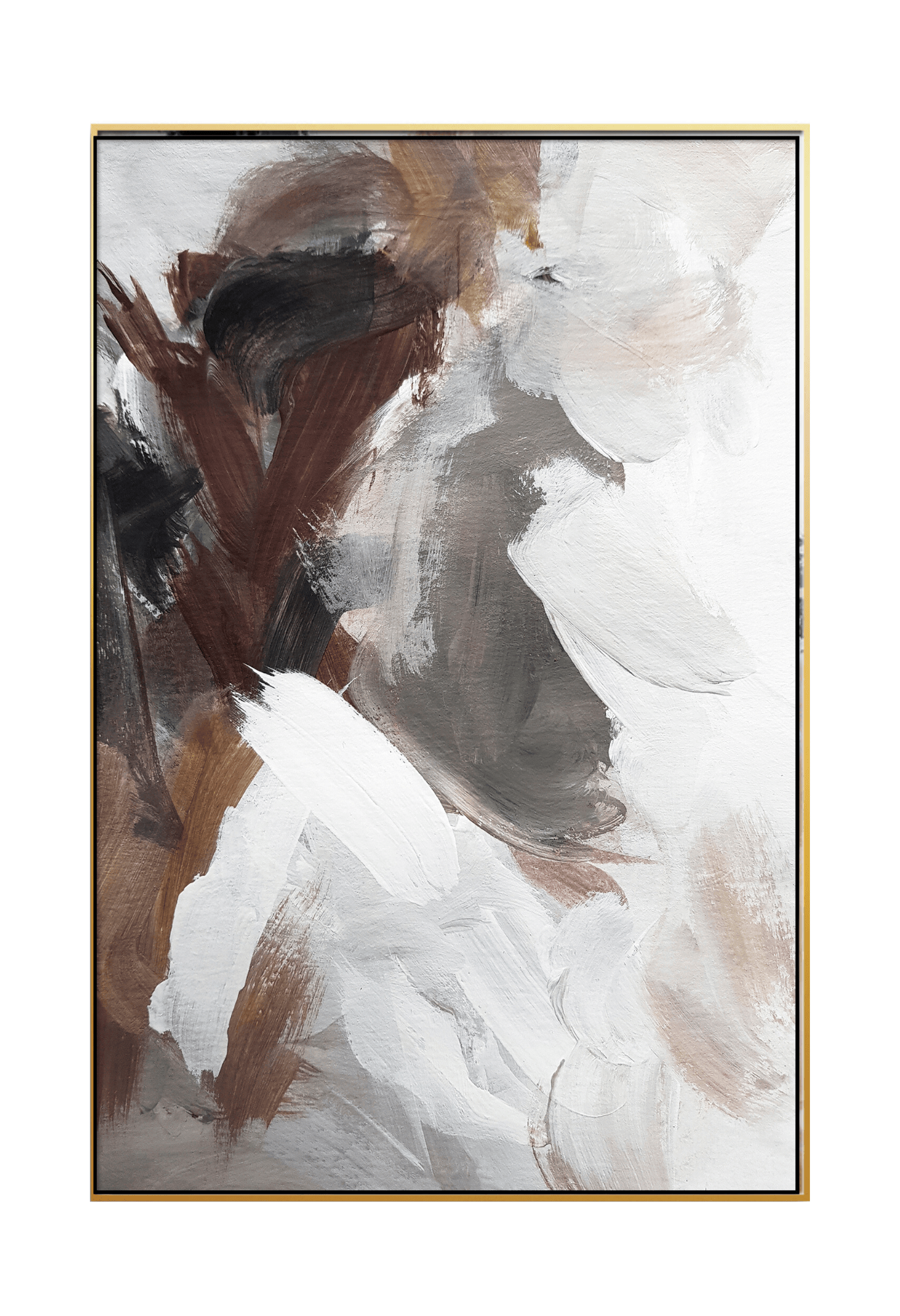 CP129130 Abstract Black, Brown and White Canvas Prints Wall Decor