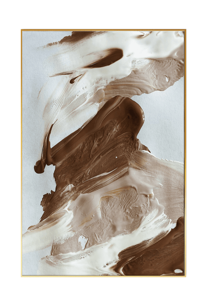 CP129130 Abstract Black, Brown and White Canvas Prints Wall Decor