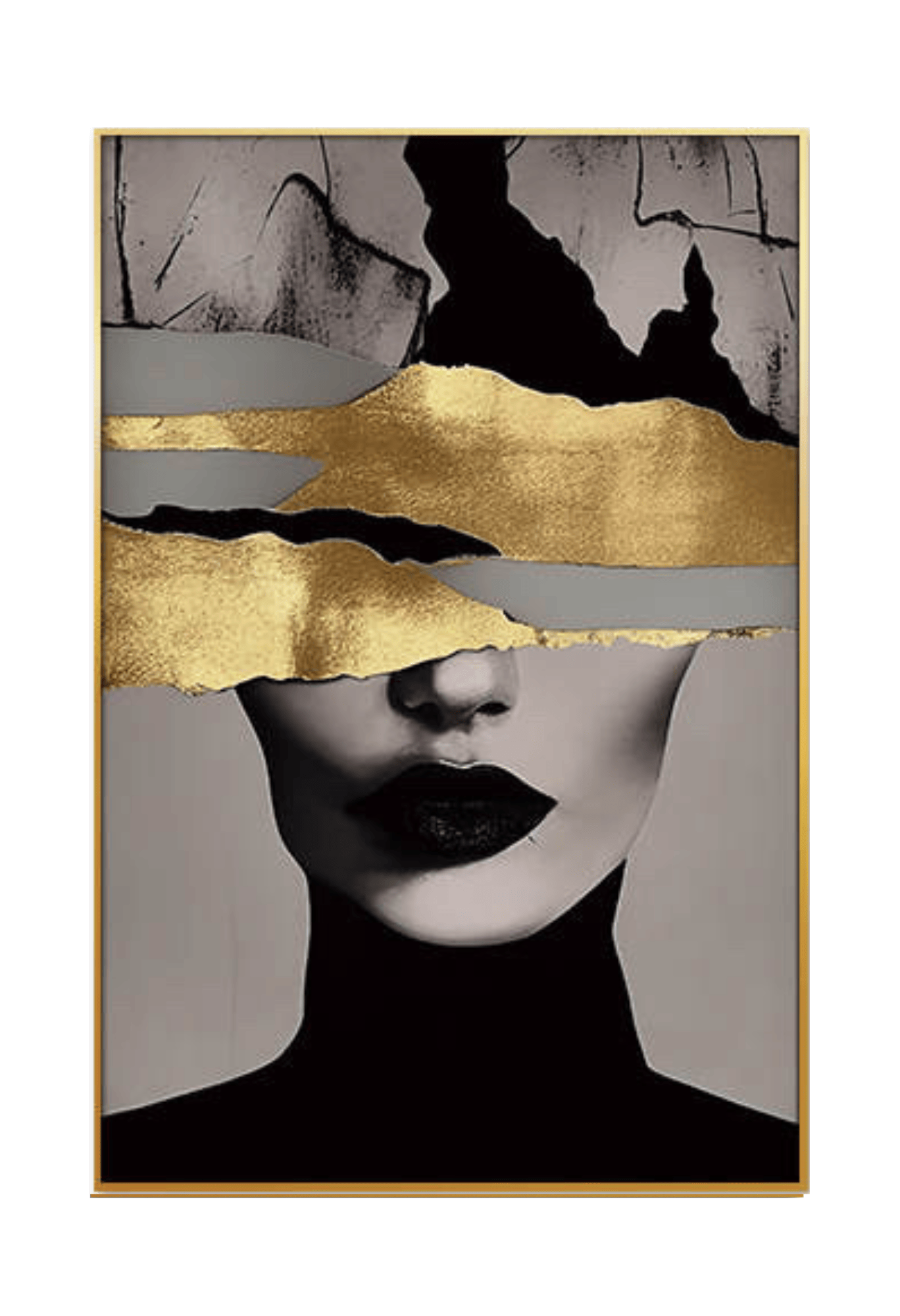CP156 Gold Woman Canvas Prints Wall Decor