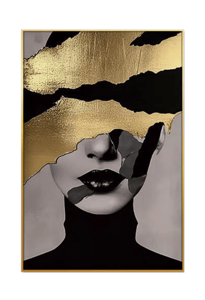CP156 Gold Woman Canvas Prints Wall Decor