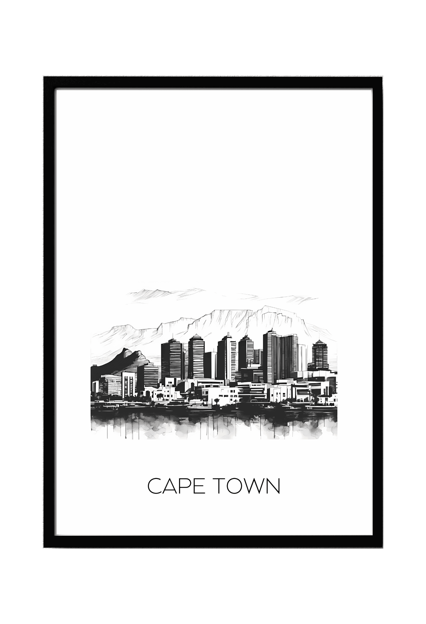 World City Skylines Wall Art