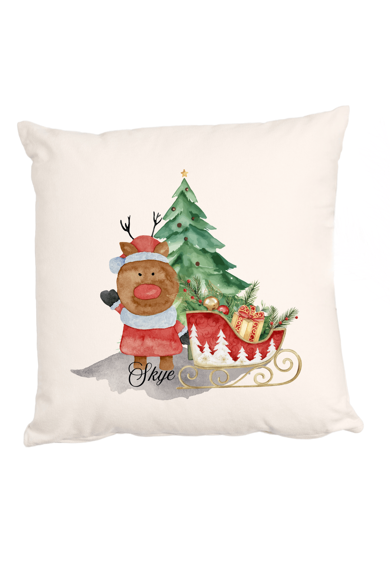 Personalized Christmas Cushion Covers for Each Family Member (Pillow Insert Not Included)