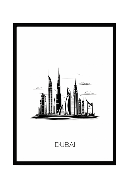 World City Skylines Wall Art