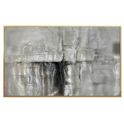 HP063 Abstract Neutral Hand-Painted Wall Decor