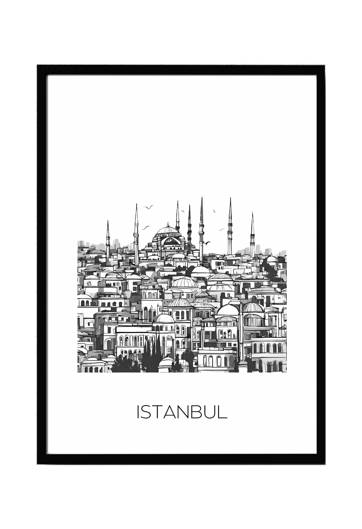 World City Skylines Wall Art