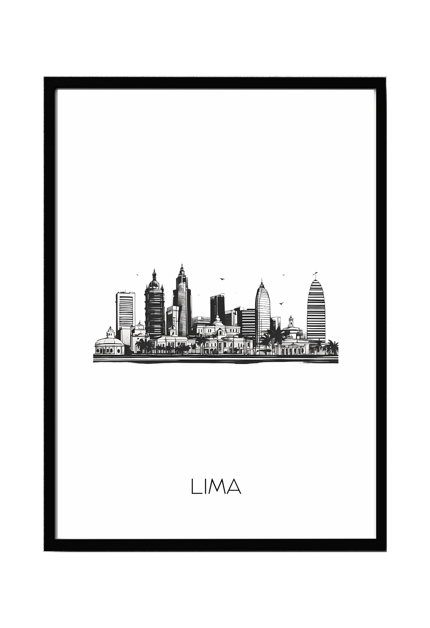 World City Skylines Wall Art