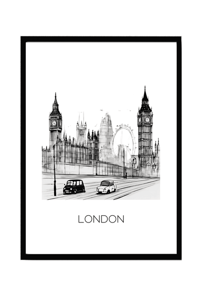 World City Skylines Wall Art