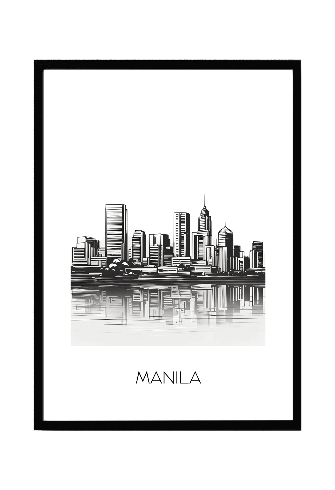 World City Skylines Wall Art