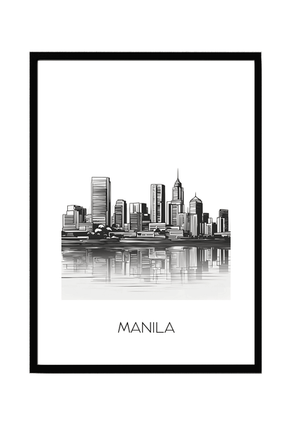 World City Skylines Wall Art