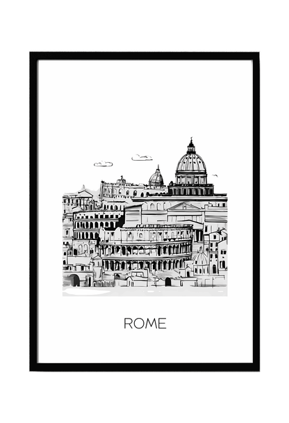 World City Skylines Wall Art