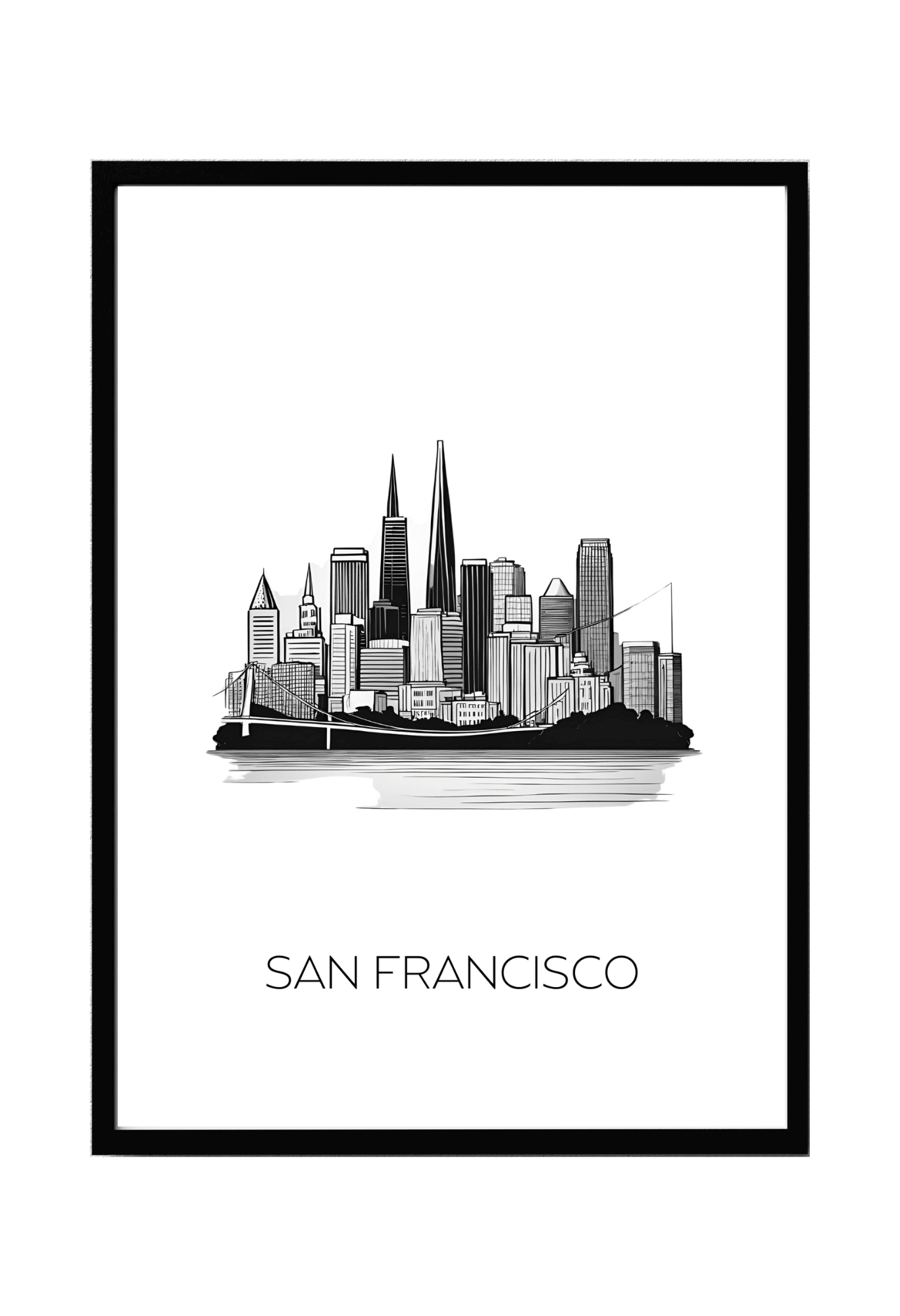 World City Skylines Wall Art