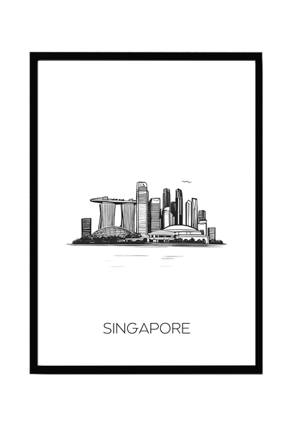 World City Skylines Wall Art