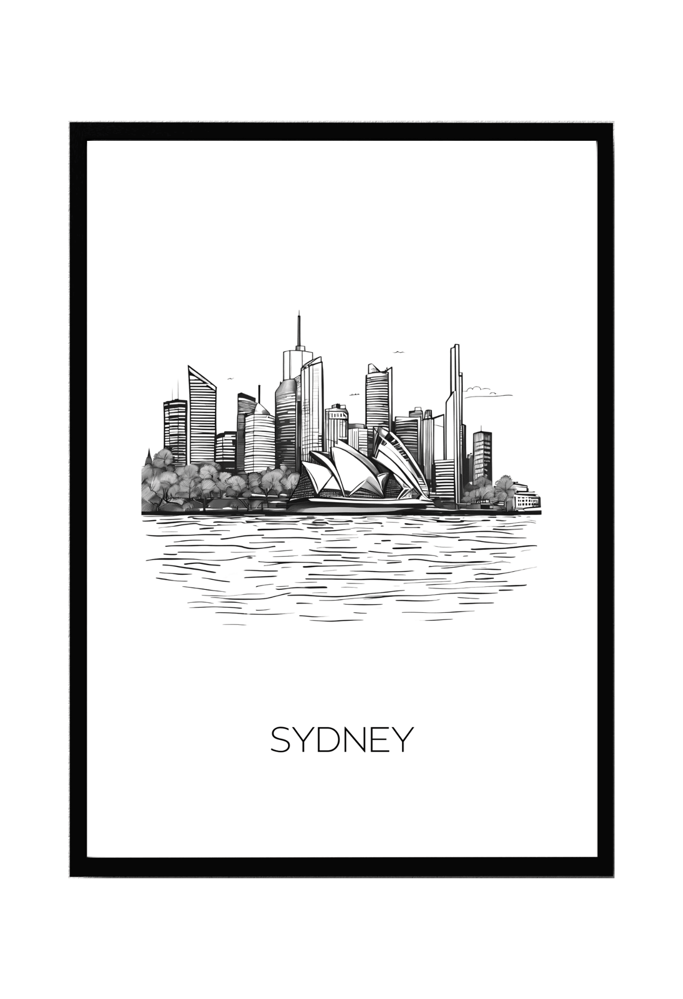 World City Skylines Wall Art