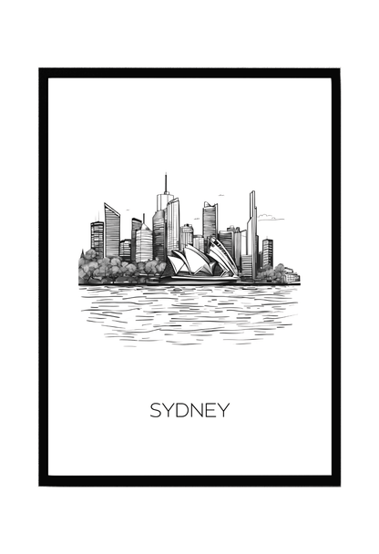 World City Skylines Wall Art