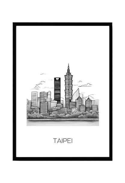 World City Skylines Wall Art